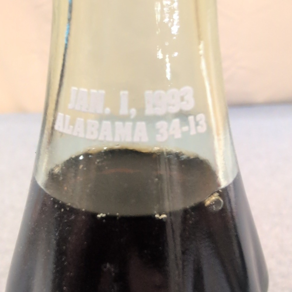 Alabama Crimson Tide 1992 National Champions Coca-Cola Bottle 8oz Sealed 1993 - Picture 2 of 6